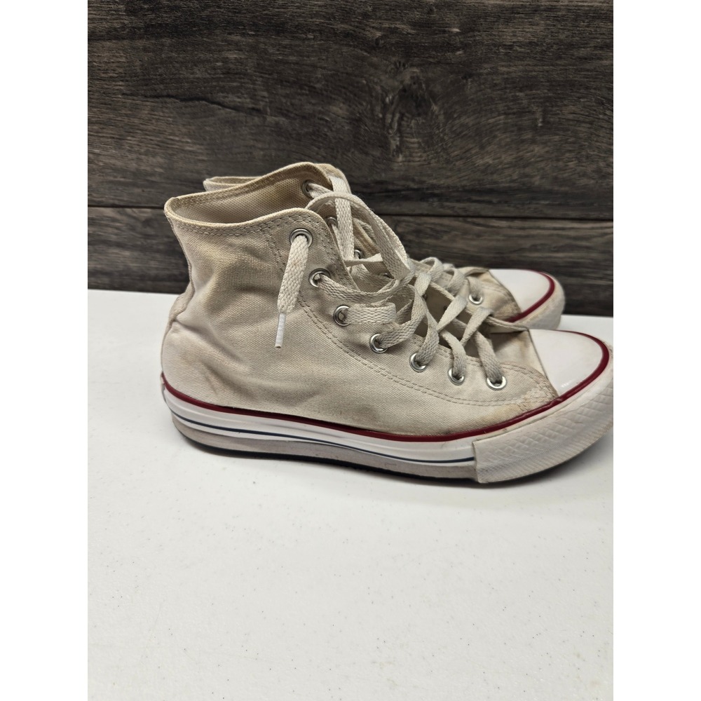 Converse Chuck Taylor All Star‎ High Top Off White Kids Sneakers 5.5 272856F